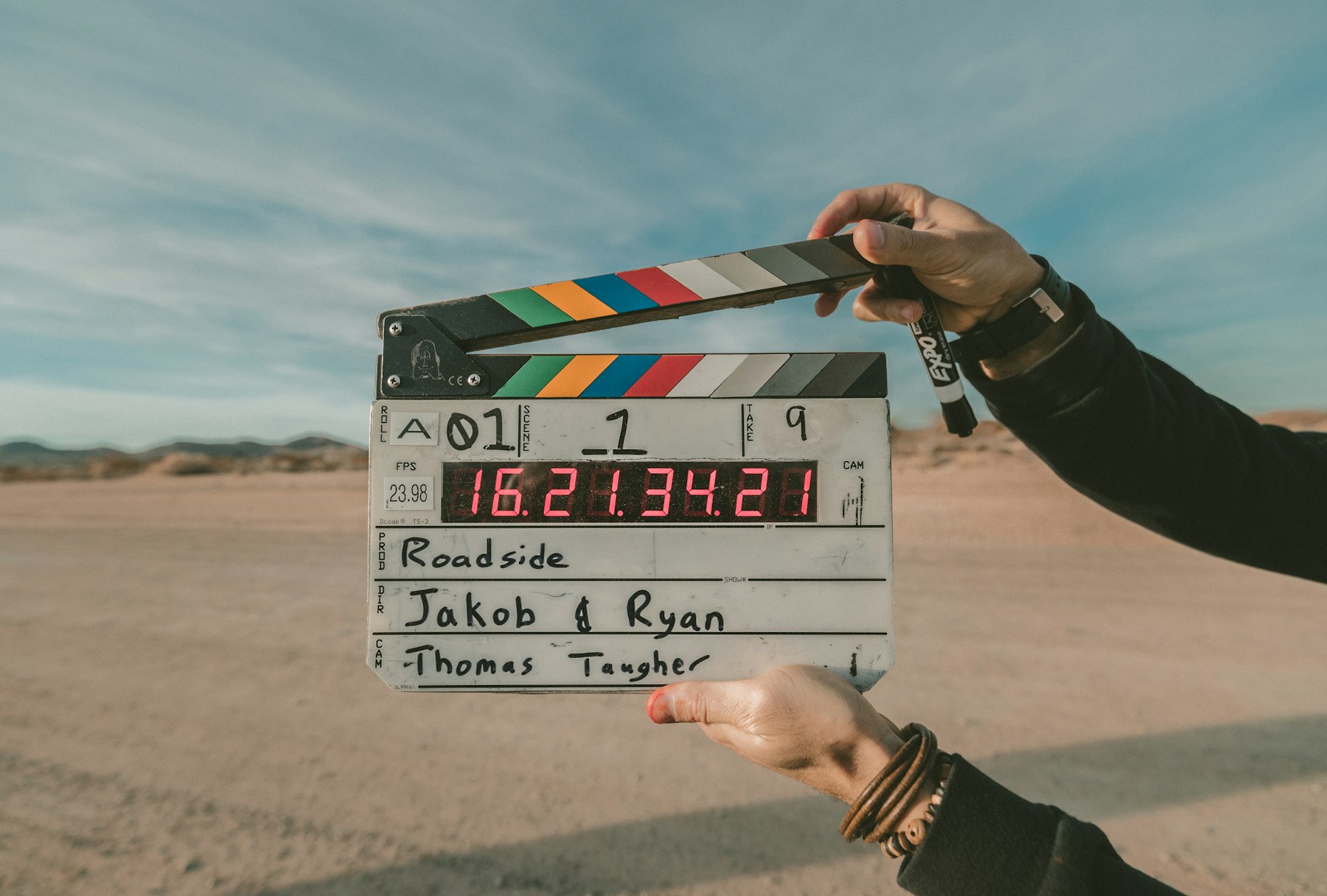 Film sound stage in Scotland with cinema camera and lights